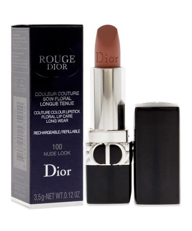 Christian Dior Rouge Dior Couture Matte Lipstick - 100 Nude Look, 0.12 oz - Refillable Women's Lipstick - Buy Online on GoSupps.com