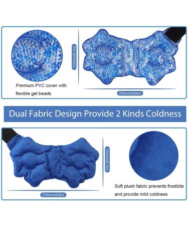 NEWGO Ankle Ice Pack for Injuries - 2 Pack Reusable Cold Pack for Surgery Recovery, Swelling, Plantar Fasciitis & Tendonitis - Blue (2pack) - Buy Online on GoSupps.com