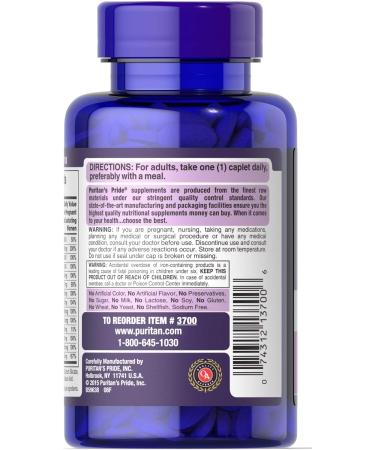 Puritan's Pride Prenatal Vitamins - 100 Caplets | Essential Pregnancy Nutrition - Buy Online on GoSupps.com