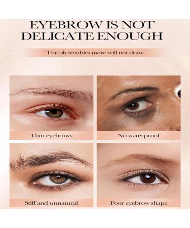 Eyebrow Pencil - Eyebrow Pen with 4 Micro-Fork Tip - Dark Brown Upgraded 3d Waterproof Eyebrow Pencil - Eye Brow Pencil Medium Brown for Makeup Rapid Natural Brow Beginners - Buy Online on GoSupps.com