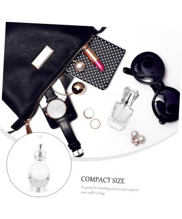 FRCOLOR 1pc Perfume Bottle Women Essential Oil Bottle Scent Perfume Holder Empty Perfume Container Gold Trim Dubai Perfume Liquid Containers Air Travel Empty Bottle Composite Material Vial 9X4X4CM Silver - Buy Online on GoSupps.com