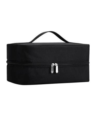 Generic Hair Blower Dryer Holder Hair Dryer Brush Organizer Dual Zippers Anti Scratch Portable 35x14x15cm Hair Dryer Travel Case