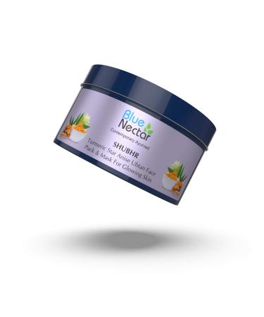 Blue Nectar Turmeric Star Anise Ubtan Face Pack & Mask for Glowing Skin & Tan removal No Chemicals or Preservatives (9 Herbs 3.5 Oz)
