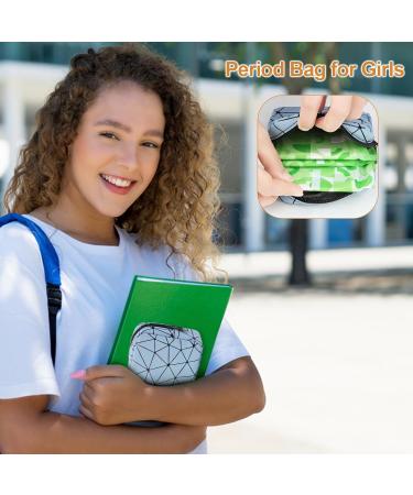 Likesing Period Bag - Portable Sanitary Napkin Storage Pouch for Women & Teens - Feminine Menstrual Pad Organizer - Blue Small (1 Pack) - Buy Online on GoSupps.com