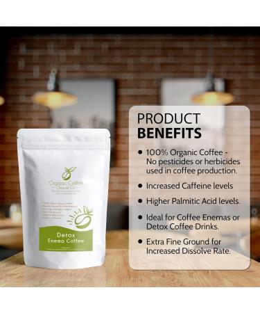 Organic Enema Coffee 227g - 100% Robusta, Ultra Light Gold Roast - Fine Grind for Coffee Enemas - Buy Online on GoSupps.com