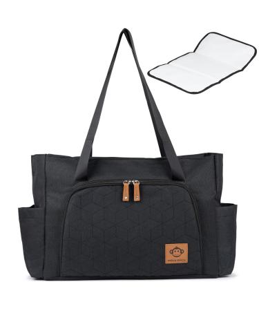 Micu micu wrap bag stroller with diaper pad on the way Mommy bag clinic bag birth stroller bag large capacity waterproof tissue 50x14x30cm black