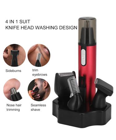 4 in 1 Nose Ear Hair Trimmer | Men s Grooming Kit - Shaving Eyebrow & Detachable Tools | Perfect for Thanksgiving & Christmas | International Shipping Available - Buy Online on GoSupps.com