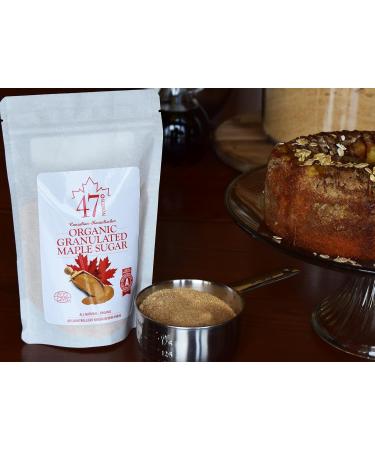 47 North Organic Maple Sugar - Grade A Gluten-Free Vegan 250g - Perfect for Pancakes & More - Buy Online on GoSupps.com
