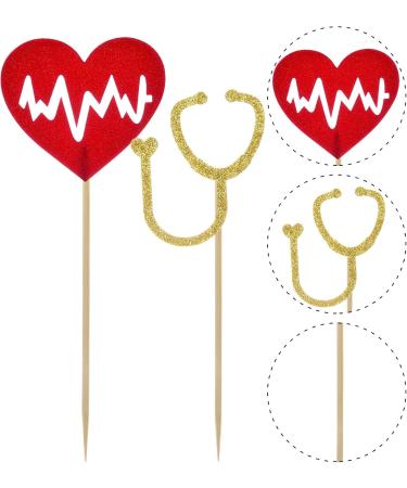 48 Pieces Nursing Cupcake Toppers Nurse Graduation Cupcake Toppers Rn Themed Cake Picks for Nurse Themed Party Cake Decoration - Buy Online on GoSupps.com