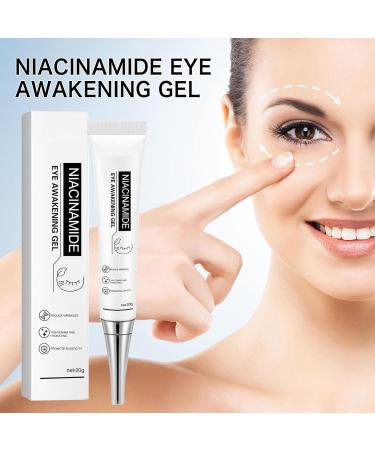 Niacinamide Eye Gel | 3 x 20g | Reduces Fine Lines Dark Circles & Tightens Skin - Buy Online on GoSupps.com