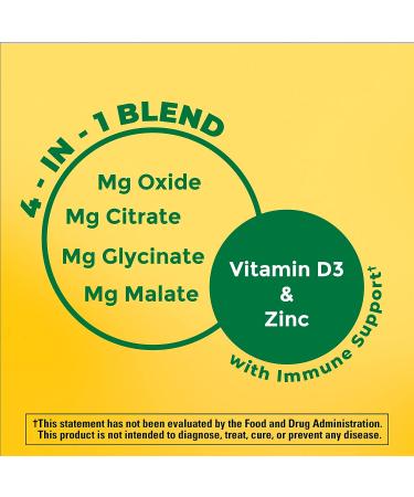 Nature Made Magnesium Complex with Vitamin D and Zinc - Muscle, Nerve, Heart & Bone Support - 60 Capsules - Buy Online on GoSupps.com