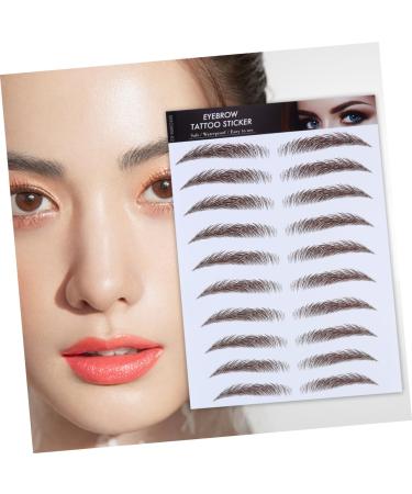 OHPHCALL 6D Hair- Eyebrows Stickers 4pcs Eyebrow Stickers Temporary Eyebrows Eyebrows Imitation Eyebrow Post Paper 6d Make up - Buy Online on GoSupps.com