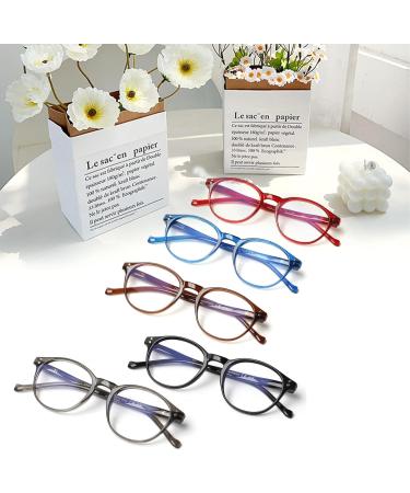 COJWIS 5 Pack Reading Glasses with Blue Light Filter | Anti-Tiredness UV Protection for Men & Women | Spring Frame 1.25X Magnification - Buy Online on GoSupps.com