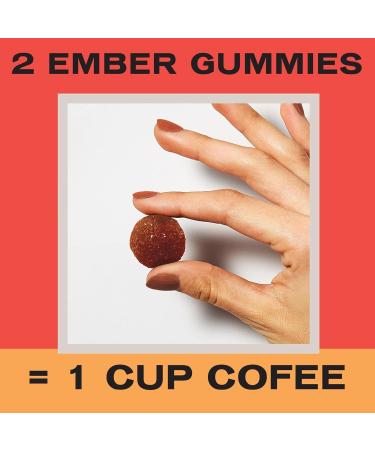 Ember Energy Chews with L Theanine - Sour Peach | 4ct - Energizing Snack for Focus & Relaxation | Buy Internationally - Buy Online on GoSupps.com