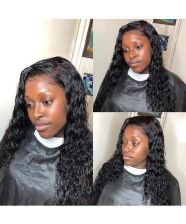 30 Inch Brazilian Water Wave Lace Frontal Wig â€“ Remy Human Hair for Black Women - Buy Online on GoSupps.com