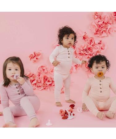 Doddle & Co. Natural Shape Silicone Pacifier 0-3 Months 2 Count, Blush/Shore - Buy Online on GoSupps.com