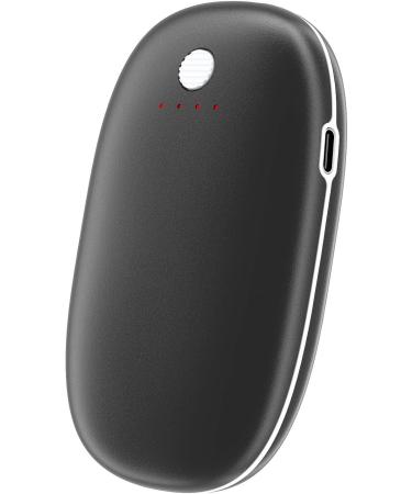 OVALDENT 7800mAh Rechargeable Hand Warmer Power Bank | 10Hrs Long Lasting Heat | 4 Levels | Portable & Reusable for Outdoors | Great Gift Idea | Black - Buy Online on GoSupps.com