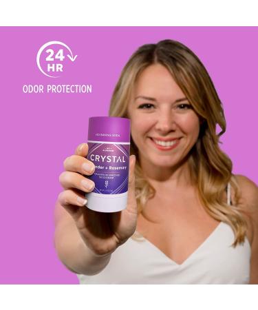 Crystal Body Deodorant - Magnesium Enriched Lavender & Rosemary 2.5 oz | Natural, Long-Lasting Protection - Buy Online on GoSupps.com