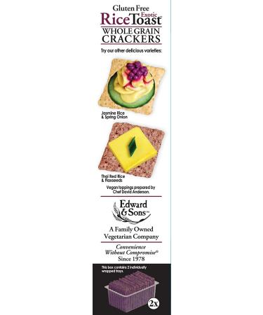 Edward & Sons Exotic Rice Toast Purple Rice & Black Sesame 2.25 oz (Pack of 12) - Buy Online on GoSupps.com