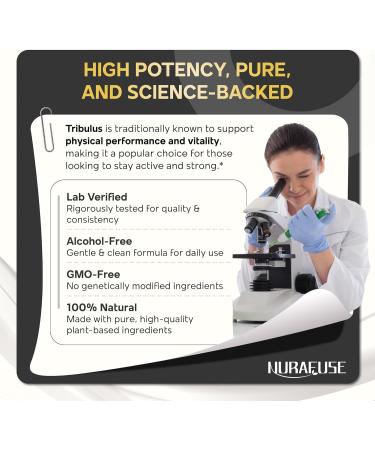 Organic Tribulus Maca Root Panax Ginseng Ashwagandha Liquid Drops 1670mg per Serving Ultra Potent Natural Taste USA Made & Lab Tested 2 FL OZ (60ml) 60ml (pack of 1) - Buy Online on GoSupps.com