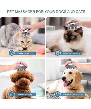 Ankilo Upgraded Electric Hair Scalp Massager with 3 Kneading Modes Portable Head Massager Handheld Waterproof Head Scratcher for Hair Growth Deep Clean and Stress Relax Cat Dog Massager - Buy Online on GoSupps.com