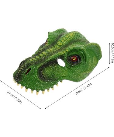 Buy Holidyoyo Dinosaur Mask | Realistic PU Dino Mask for Halloween Cosplay & Fun | International Shipping Available - Buy Online on GoSupps.com