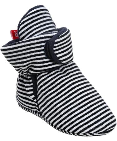 EDOTON Unisex Newborn Winter Boots - Non-Slip Sole, Soft Stay On Bootie Sock - 6-12 Months (Black Stripe) - Buy Online on GoSupps.com