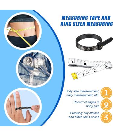 Weewooday 2 Pieces Shoes Measuring Sizer Set for Infants to Adults - Foot Measuring Device with Tape and Ring Sizer - US Size Standard - Buy Online on GoSupps.com