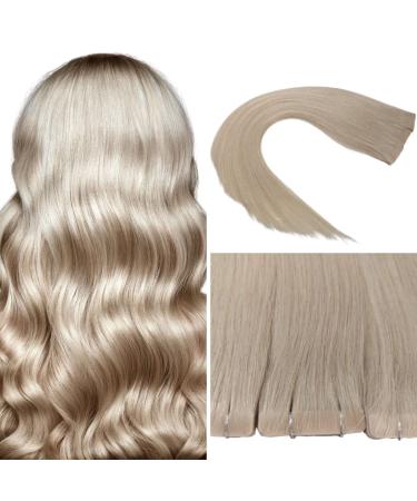 Invisible Tape In Extensions Real Hair Extensions Hair Extension in Salon Quality 10 Pieces 45cm - Light Blonde Light Blonde #60
