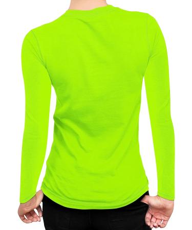 URBAN BUCK Neon Athletic Sport Shirt | High Visibility | Quick Dry | Long Sleeve | Green - Buy Online on GoSupps.com