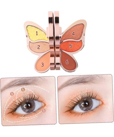 SKISUNO Yellow Eyeshadow 1pc Cosmetics Eyeshadow Eye Useful Blusher Beauty Makeup Plate Shadow Accessory Sequin Makeup Blush 1 count (Pack of 1) As Shown 3 - Buy Online on GoSupps.com