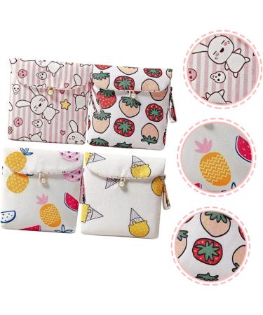 Lurrose 4pcs Napkin Pack Makeup Lipstick Travel Organizer - Compact & Stylish Pad Bag for Women - Buy Online on GoSupps.com