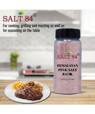 Himalayan Pink Salt Fine Salt Plastic Shaker - 12.49 oz (Pack of 1) | SALT 84 - Buy Online on GoSupps.com