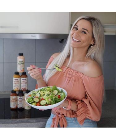 Buy Gymqueen Mamma Mia Zero Sauce 4x265ml - Calorie-Reduced Fat-Free Sugar-Free Dressings: Crazy Caesar Aioli Balsamico & 1000 Island - Perfect for Salads & Dishes - Buy Online on GoSupps.com