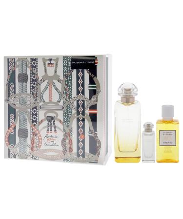 Hermes Un Jardin A Cythere for Unisex - 3 Pc Gift Set 3.3oz EDT Spray 0.25oz EDT Splash 1.35oz Shower Gel 4.9 Fl Oz (Pack of 1) - Buy Online on GoSupps.com