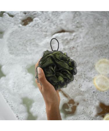 Beaupretty 4pcs Bath Ball Set | Exfoliating Loofah & Shower Pouf | Black Bathing Scrubber for Soft Foam Bubbles | Ideal for Body Cleaning - Buy Online on GoSupps.com