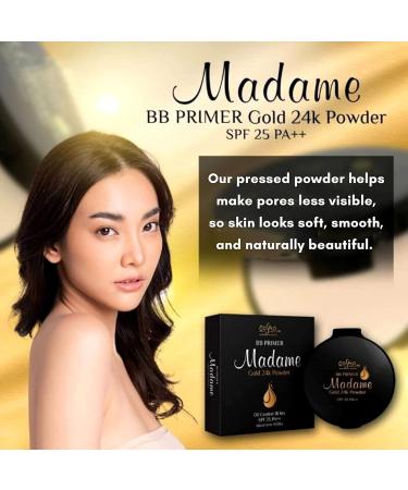 Buy MADAME 12g Oil Control Face Powder Compact - Long Lasting Makeup for Oily Skin | SPF 25 Flawless Matte Finish in Medium Beige - International Shipping Available - Buy Online on GoSupps.com