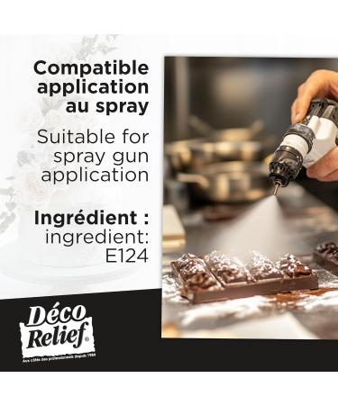 D co Relief - Colorant Alimentaire Rouge 20 g - Colorant Liposoluble en Poudre - Ingr dient Cuisine & P tisserie - Pour Cr mes au Beurre Chocolat P tes d Amande Ganaches - CH647 Rouge 50 g (Lot de 1) - Buy Online on GoSupps.com