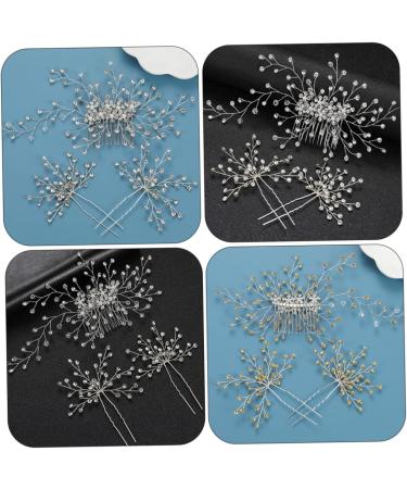 FRCOLOR 3 Sets Bridal Headwear Pearl Tiara Rhinestone Hair Headpiece Bridal Hair Accessories Diamond Headpiece Wedding Hair Clip Pearl Hair Clip Comb Bridesmaid Rhinestones Zinc Alloy - Buy Online on GoSupps.com
