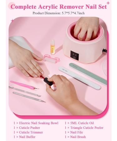 Electric Nail Soak Off Bowl for Manicure: 36W Fast Heating Nail Soaking Bowl - Manicure Bowls for Salon Home - Buy Online on GoSupps.com