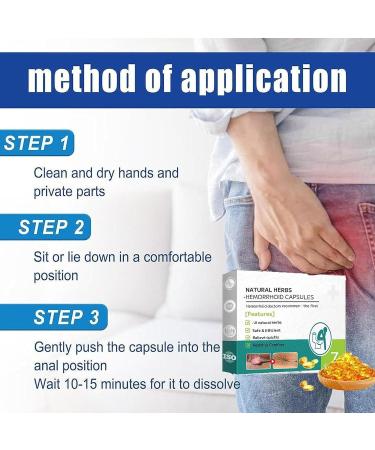 Natural Herbal Strength Hemorrhoid Capsules Hemorrhoid Relief Capsules Hemorrhoid Treatment Rapid Helps Relieve Itching Burning (3boxes) - Buy Online on GoSupps.com