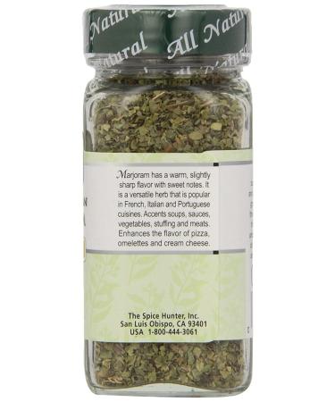 The Spice Hunter Marjoram Mediterranean Leaves 0.3oz Jar - Premium Quality Spice - Buy Online on GoSupps.com