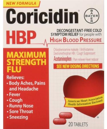 Coricidin Hbp Maximum Strength Flu 20Count