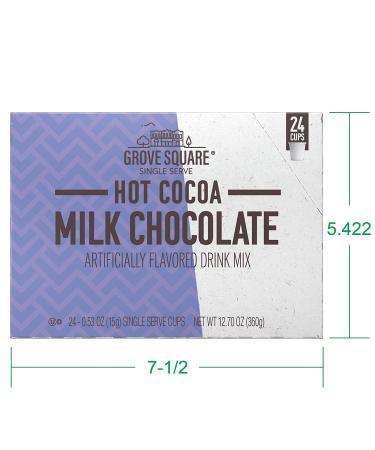 Grove Square Hot Cocoa Pods - Milk Chocolate, 24 Count | Single Serve Hot Chocolate - Buy Online on GoSupps.com