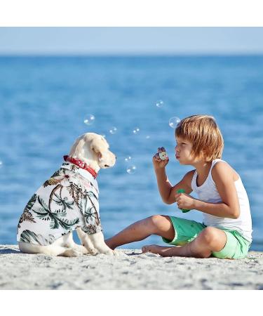 4-Piece Weewooday Pet Summer T-Shirts | Hawaiian Floral Print | Breathable & Cool | Small Size - Buy Online on GoSupps.com