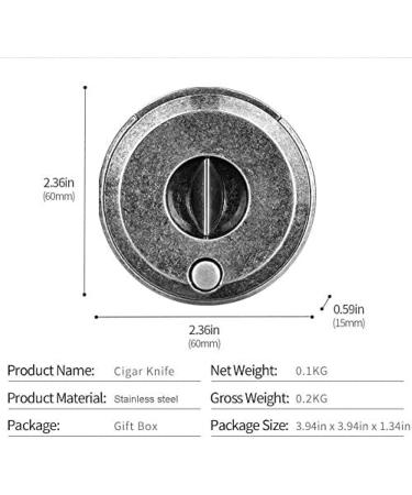 Cigar Cutter Sharp Stainless Steel Cigar Cutter V-Cut Alloy Portable Cigar Cutter for Most Size of Cigars Great Gift Kit Red Uptodate - Buy Online on GoSupps.com