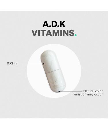 Codeage ADK Vitamins Supplement - Essential Vitamin A D3 5000 IU K1 & K2 (MK4 & MK7) - 6-Month Supply - 1 Capsule per Serving Non-GMO Gluten-Free - 2-Pack - Buy Online on GoSupps.com