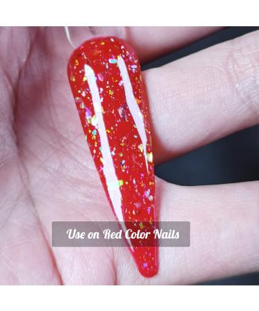 Dip Powder with Color Shift Chameleon Opal Foils & Holographic Glitter 1oz - Perfect Top Coat for Salon Quality Black Nail Art - Buy Online on GoSupps.com