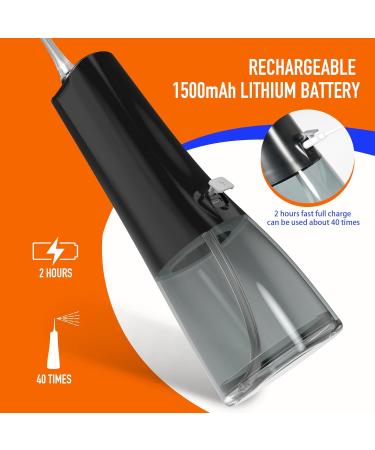 Portable Cordless Water Flosser - Rechargeable IPX7 Waterproof 4 Modes & Jet Tips | Travel & Home Use - Buy Online on GoSupps.com