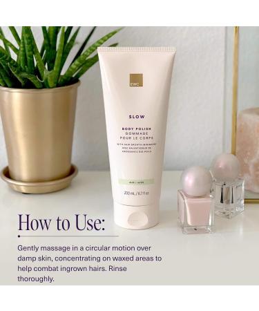 European Wax Center Aloe Body Polish - Slow Hair Growth Exfoliating Scrub Moisturizing Prevent Ingrown Hairs Vitamin E - 6.7oz for Sensitive Skin - Buy Online on GoSupps.com
